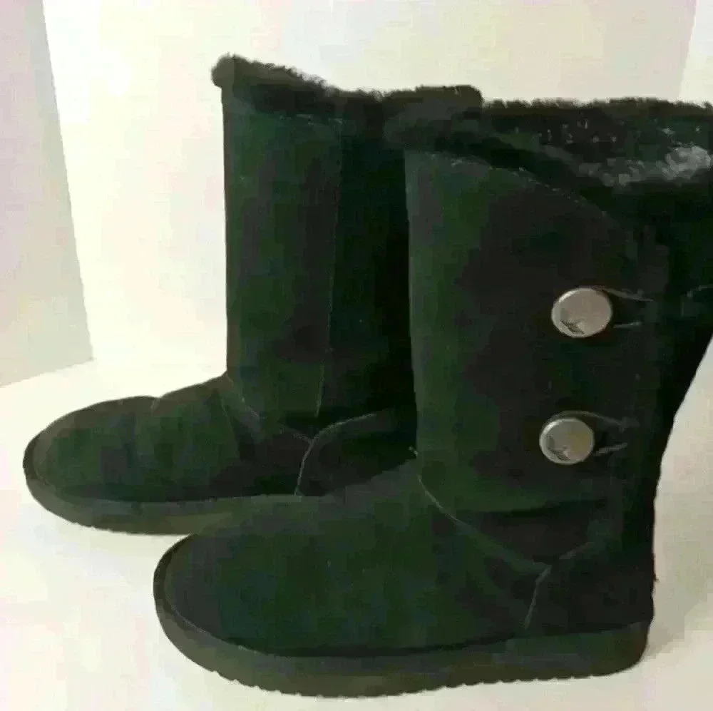 NIB Koolaburra UGG Women's Kenslei Tall Button Boots Black US 8